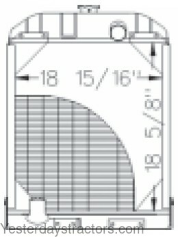 Allis Chalmers WD45 Radiator 70227166