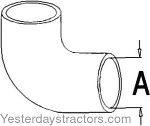 Allis Chalmers D14 Radiator Hose 70227889