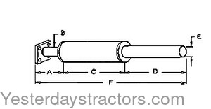 Allis Chalmers D17 Muffler 70234493