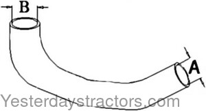 Allis Chalmers D19 Radiator Hose 70236836