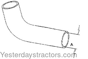 Massey Ferguson 135 Radiator Hose 732443M1