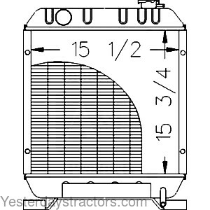 Ford TC33D Radiator 86402723