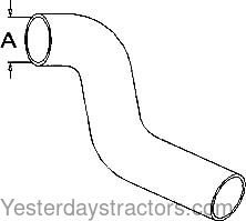 Massey Ferguson 175 Radiator Hose 898745M1