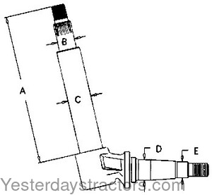 Case 930 Front Spindle A57512