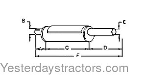 Case 1070 Muffler A59765