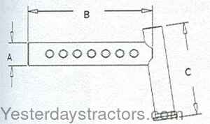 John Deere 2510 Long Knee Extension AR50963