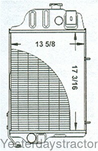 John Deere 820 Radiator AT20849