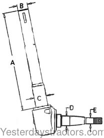 Ford 3000 Spindle C5NN3105U