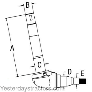 Ford 6600 Spindle Left Hand D2NN3106C