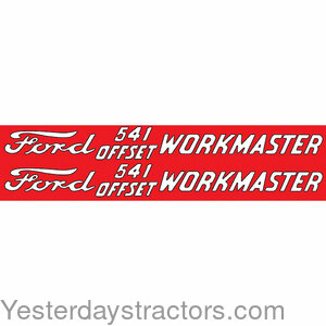 Ford 541 Decal Set DEC362