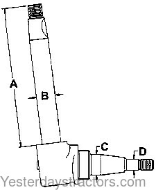 Case 630 Front Spindle G13962