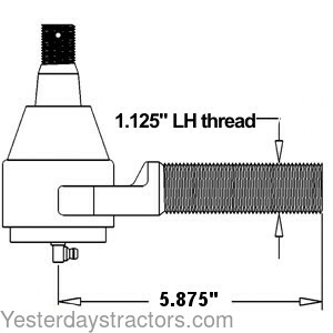 John Deere 4650 Tie Rod RE12326