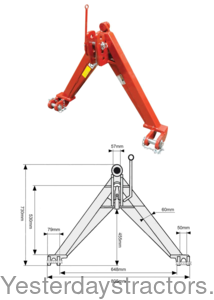 S110168 Quick Hitch A-Frame Design S110168