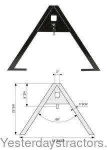 S23465 Quick Hitch A-Frame Implement Adapter S23465