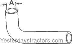 Ford 1710 Radiator Hose SBA310160450