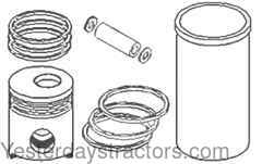 Farmall Super A Sleeve and Piston Kit 3 1\8 Bore SK265