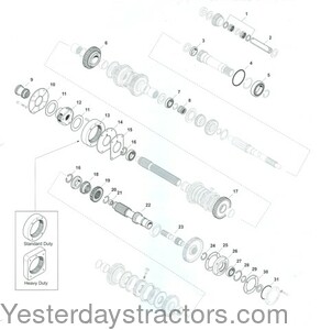 Massey Ferguson 699 12 Speed Synchromesh Transmission Parts SPX_MF5_20